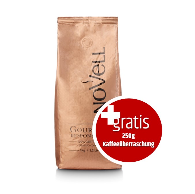 Aktion Cafès Novell Gourmet Responsable 1Kg ganze Bohnen