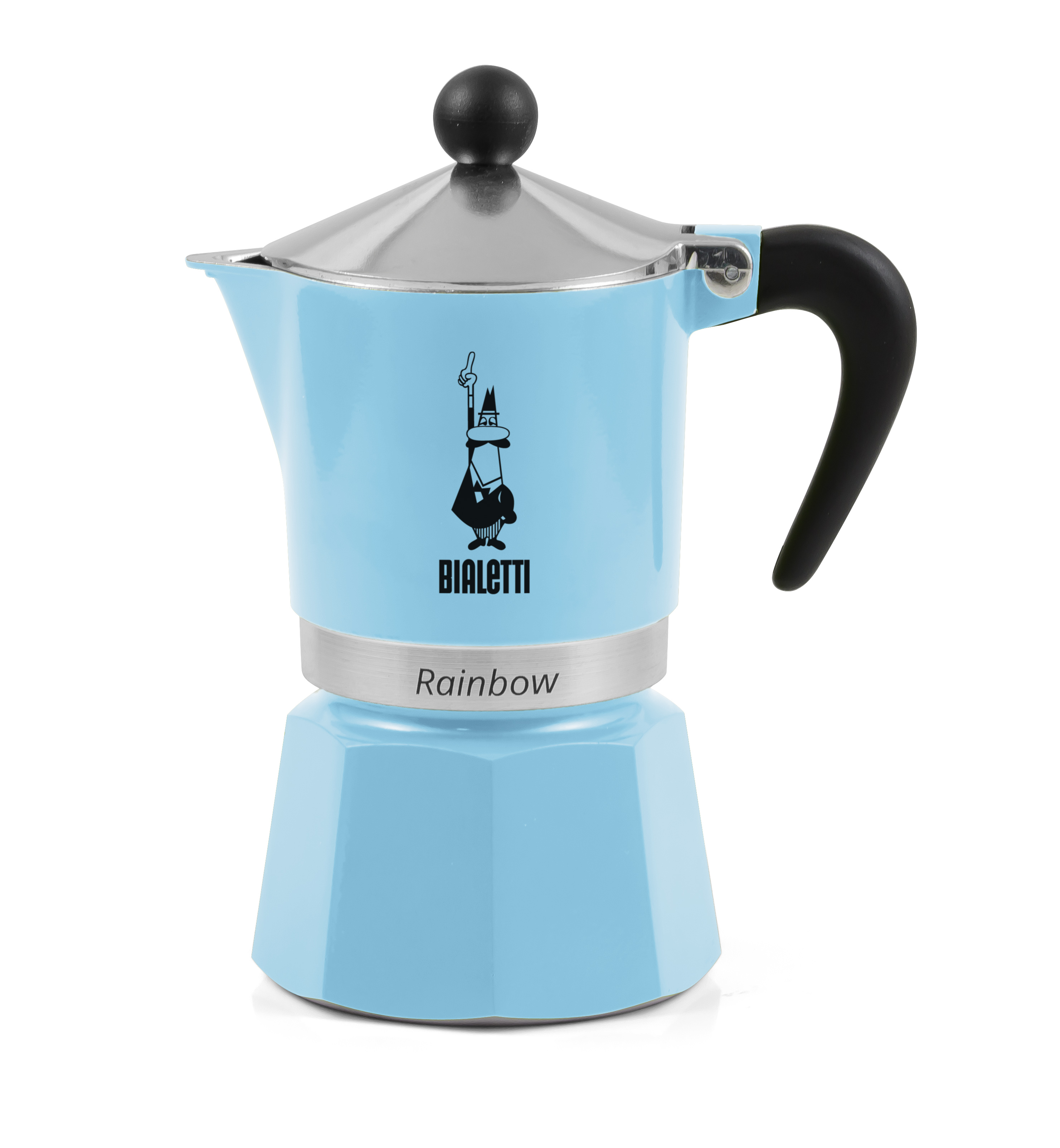 Espressokocher Rainbow 3 Tassen hellblau